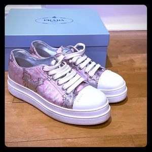 Prada shoes lightly used with original box & bags